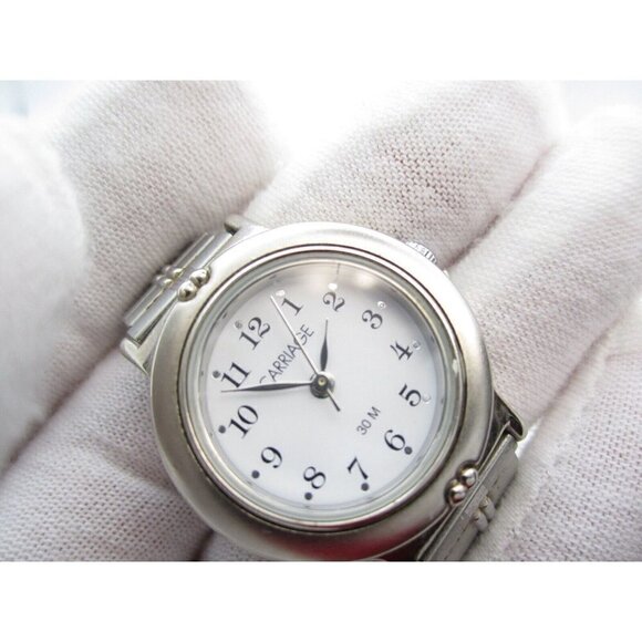 Women Carriage by Timex Quartz WR Analog 27mm Dial Causal Round Watch (G322) - Picture 4 of 12